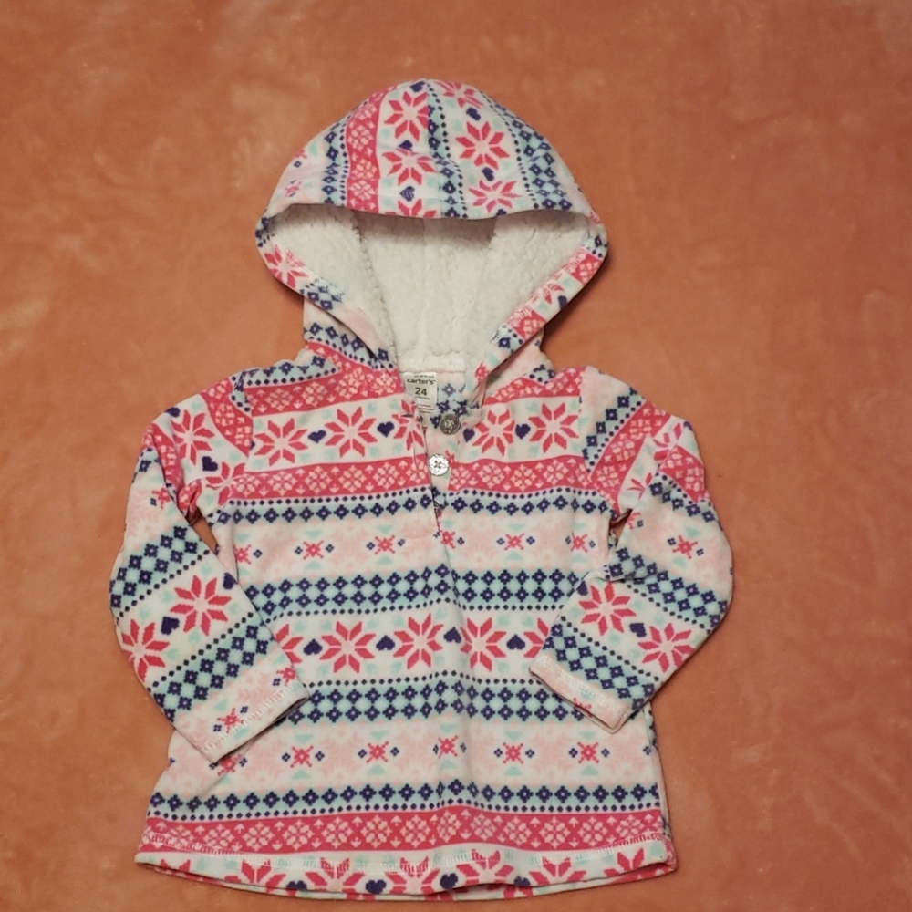 24m Carters Fleece Hoodie